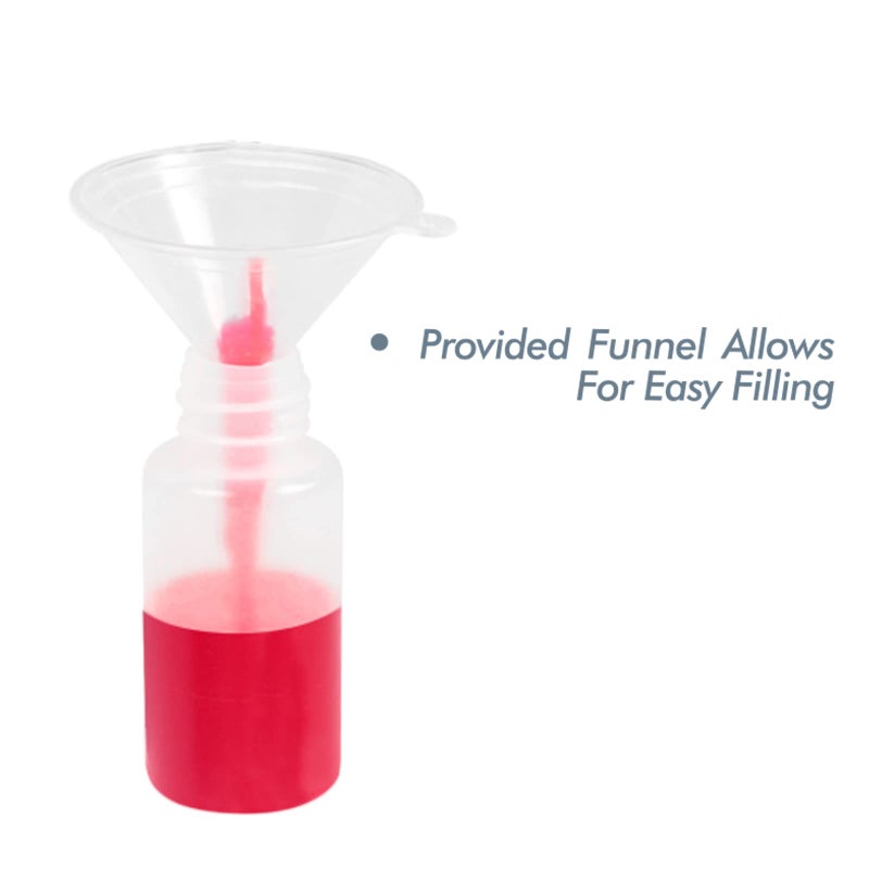 Falling in Art 1oz Needle Tip Squeeze Bottle, Precision Tip Applicator Bottle with a Funnel for Small Gluing Projects, Acrylic Painting, 6 Pack - Image 5